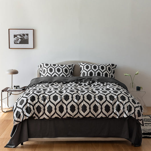 Juego de Cama 4 Piezas Algodón Xinjiang Premium con Estampado Digital