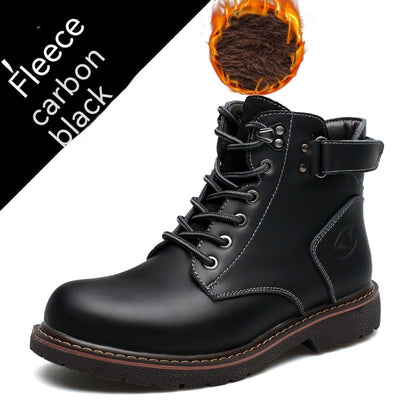 Botas Martin Forradas de Fleece para Hombre - Estilo Británico Casual - Image 6