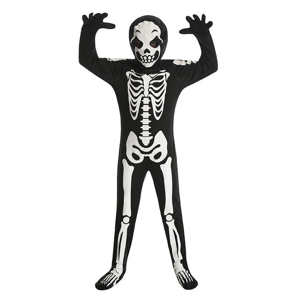 Disfraz Infantil Calavera Fantasma Blanco - Traje de Cosplay Óseo