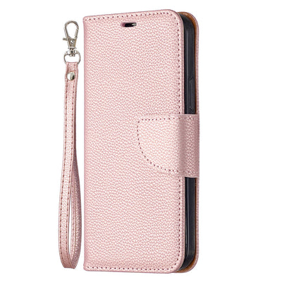 Funda Cartera Flip con Patrón Litchi, Correa y Protección Total - Image 6