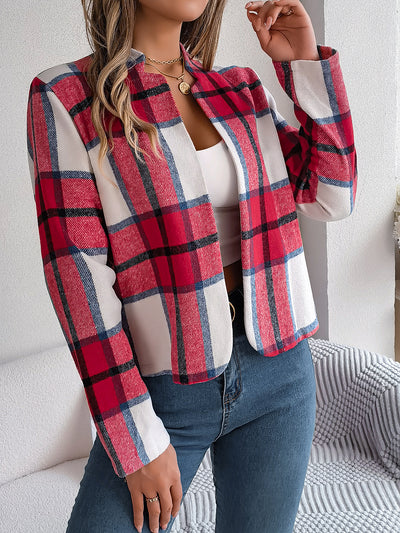 Conjunto de Tweed a Cuadros Manga Larga para Mujer - Image 8