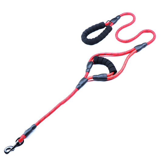 Cuerda Reflectante Tejida de Nylon con Doble Manija para Perros - Image 5