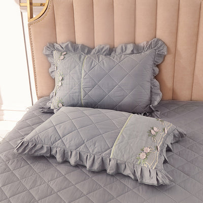 Funda de Almohada de Algodón Puro con Encaje Elegante - Image 10