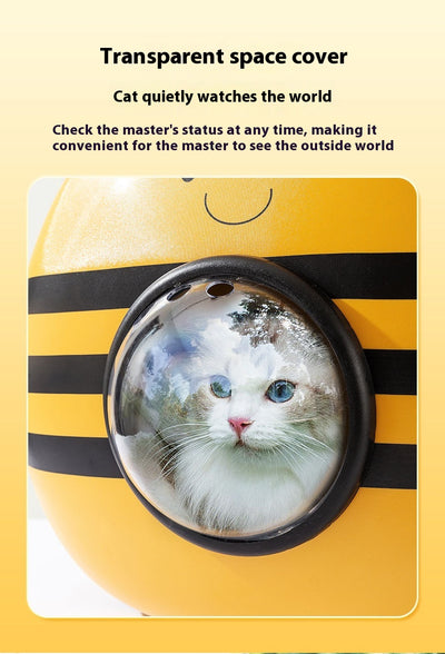 Mochila Transportadora Espacial 3D para Mascotas con Diseño de Abeja - Image 14