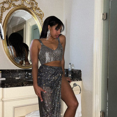 Top Corto Sexy con Escote Profundo y Detalles de Strass - Image 4