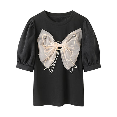 Camiseta Estampada con Detalles de Costura para Mujer - Image 9