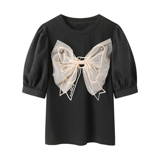 Camiseta Estampada con Detalles de Costura para Mujer - Image 9