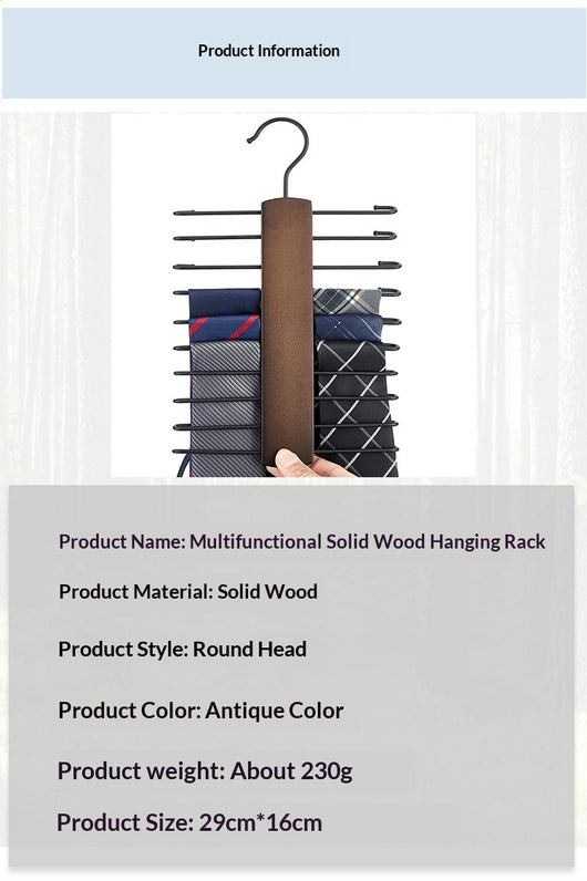 Perchas de Madera Maciza Antideslizantes para Ropa Interior - Image 11