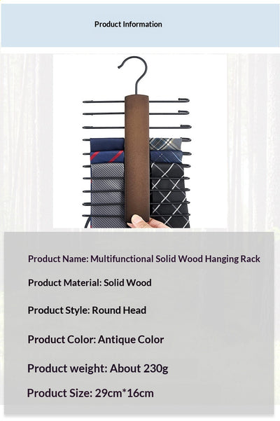 Perchas de Madera Maciza Antideslizantes para Ropa Interior - Image 11