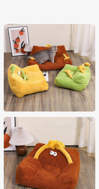 Cama Nido para Mascotas Multicolor - Sofá Cómodo para Gatos y Perros Pequeños y Medianos - Image 15