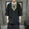 Five-Point Sleeve T-shirt with National Design Embroidery