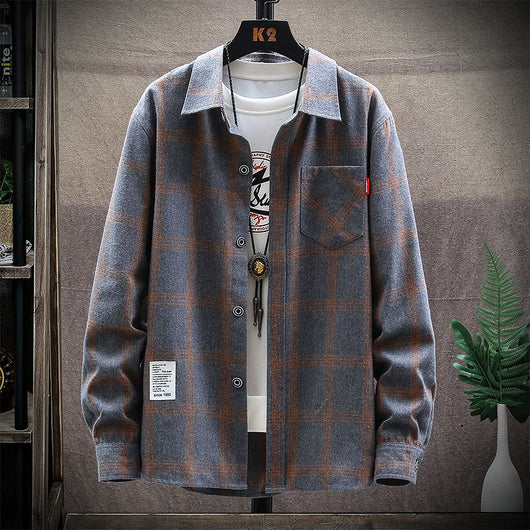 Camisa Casual Hombre Estilo Coreano Moderna con Volantes - Image 18