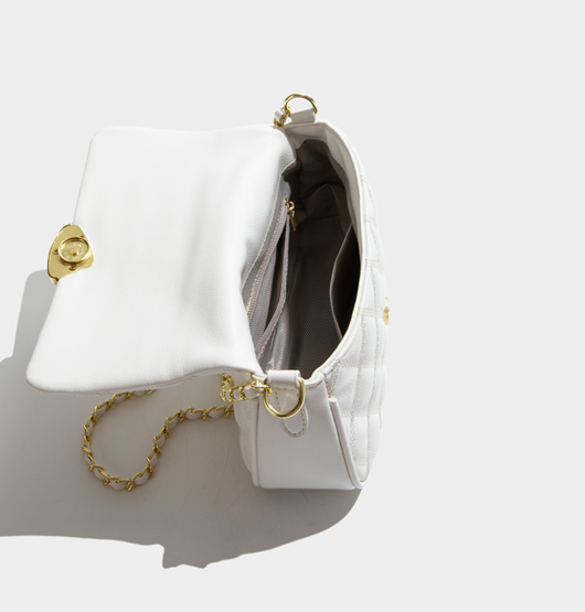 Bolso de Cuero Candy Color con Cadena Rombo para Mujer - Image 12