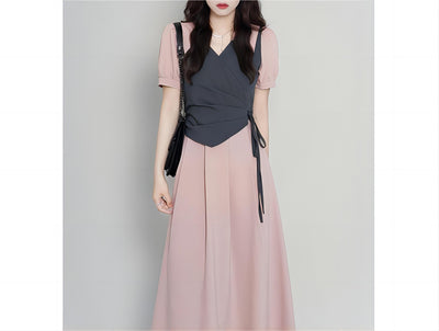 Vestido Camiseta Falso Dos Piezas Verano para Mujer - Image 8