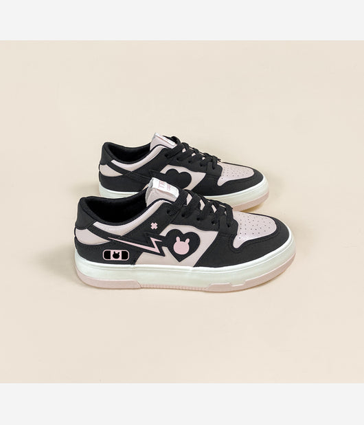 Zapatillas Deportivas Bajas para Mujer en Rosa y Negro - Image 2