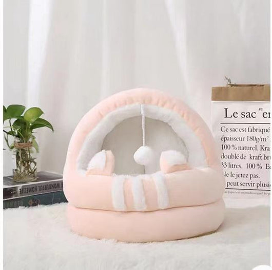 Cama Nido Semiencerrada para Gatos - Refugio Fresco de Verano - Image 5