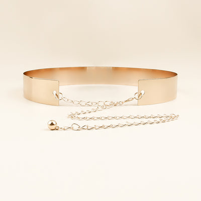 Cinturón Metálico con Lentejuelas y Espejo - Accesorio de Moda Exagerado - Image 5