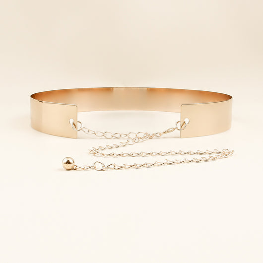Cinturón Metálico con Lentejuelas y Espejo - Accesorio de Moda Exagerado - Image 5