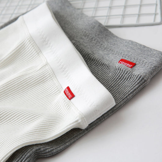 Pantalones Capri Grises de Cintura Alta para Mujer - Algodón Ligero con Rayas Verticales - Image 11