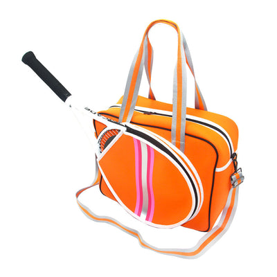Bolsa Deportiva Tenis Crossbody a Rayas con Bandolera - Image 30