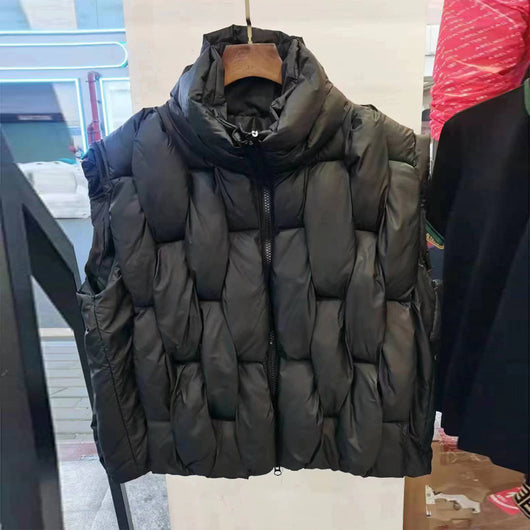 Chaleco de Algodón para Mujer con Cuello Tipo Street - Image 3