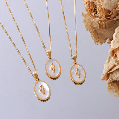 Collar de Concha Marina Blanca con Diseño de Tulipán para Clavícula - Image 9