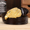 Coffee gold buckle