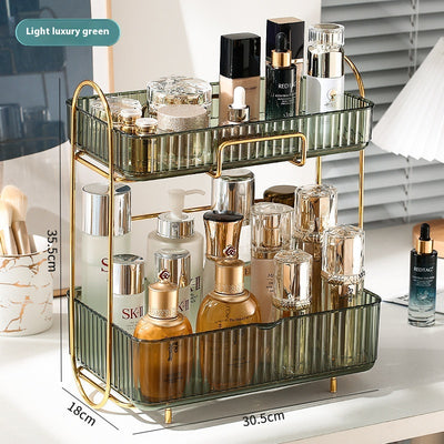 Organizador de Cosméticos y Accesorios de Baño con Estantes Dobles - Image 4