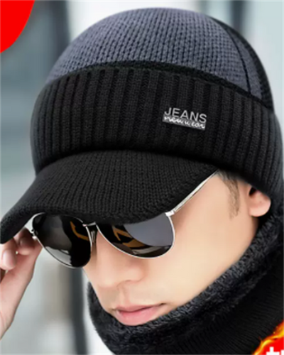 Gorro de Lana Grueso Tejido con Forro Polar para Hombre - Image 30