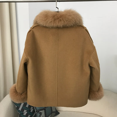 Abrigo de Lana Reversible Grueso para Otoño e Invierno - Image 36