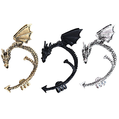 Ear Cuff Dragón Mítico: Joyería de Fantasía sin Perforación - Image 9