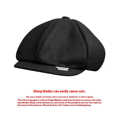 Gorra Octagonal Retro Británica con Visera - Estilo Vintage Yuppie - Image 9