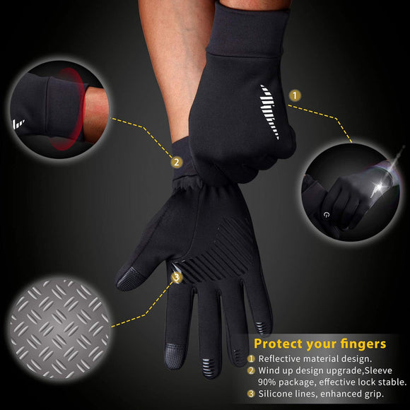 Guantes Térmicos Táctiles para Ciclismo - Hombre y Mujer