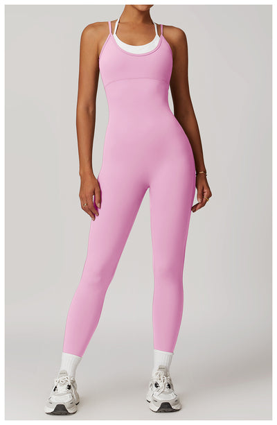 Jumpsuit Deportivo Bicolor con Tirantes Ajustables - Image 11