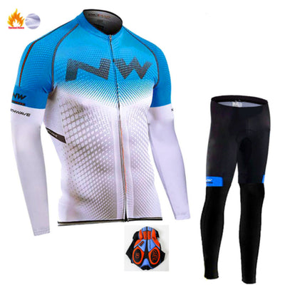 Conjunto de Jersey Ciclismo Manga Larga - Image 15