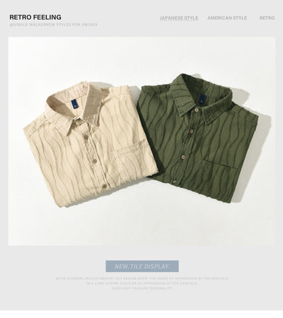 Camisa Casual de Algodón Puro para Hombre - Manga Corta Verano - Image 10