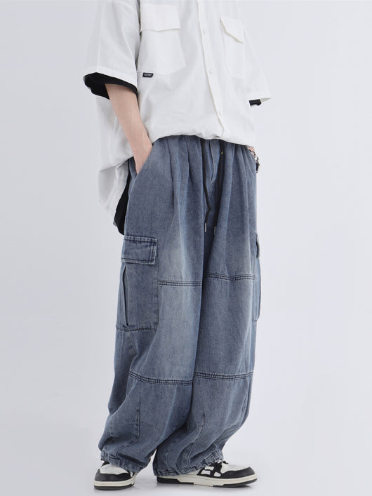 Jeans de Trabajo Holgados Efecto Desgastado - Image 23