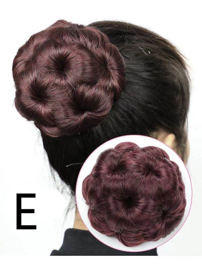 Moño Nueve Flores para Novia - Peluca de Cabello de Alta Temperatura - Image 11