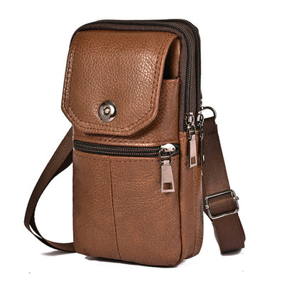 Bolsa de Cintura de Cuero Multifuncional para Hombre - Estilo Outdoor - Image 6