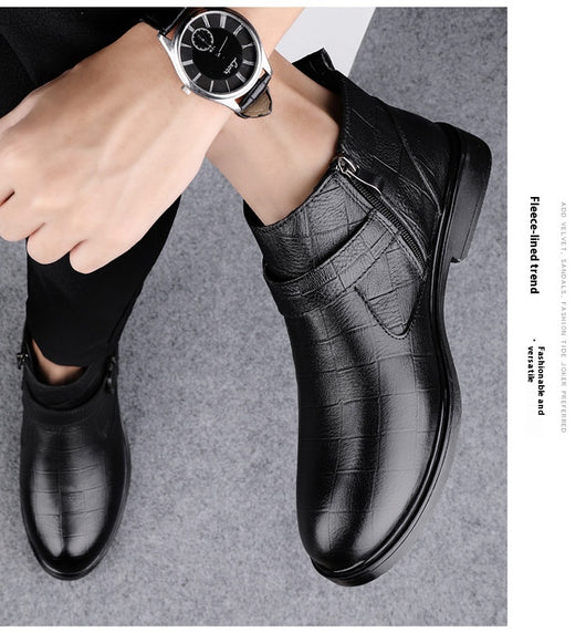 Botas de Cuero Premium Talla Grande: Calidez y Confort para el Invierno - Image 11
