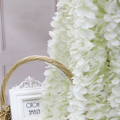Guirnalda Artificial de Glicina e Hortensia para Decoración - Image 14