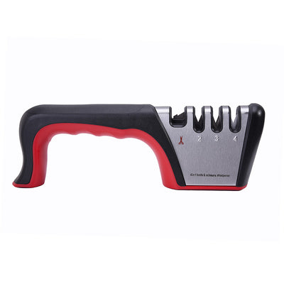 Afilador de Cuchillos Manual Multifuncional de Ángulo Fijo y 4 Etapas