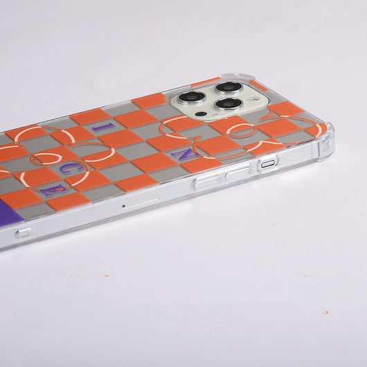 Funda Crossbody con Espejo y Diseño Ajedrez Contrastado para Celular - Image 10