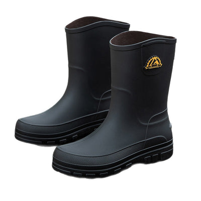 Botas de Lluvia Impermeables para Hombre con Tubo Medio y Suela Antideslizante - Image 5
