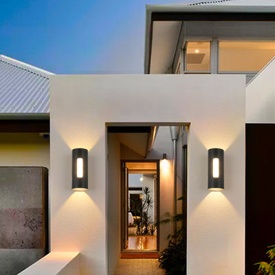 Lámpara LED Exterior Doble Cabezal con Luz Ascendente y Descendente - Image 9