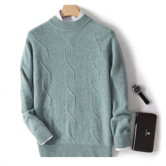 Suéter Grueso de Cuello Alto para Hombre - Abrigo Cálido de Invierno - Image 10