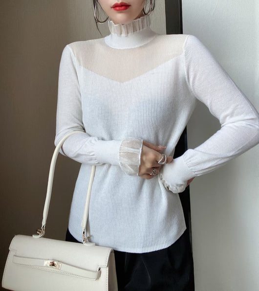 Blusa Corta Ajustada de Lana Merino - Image 3