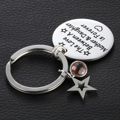 Llavero de Acero Inoxidable y Titanio con Diamante - Diseño Elegante - Image 12