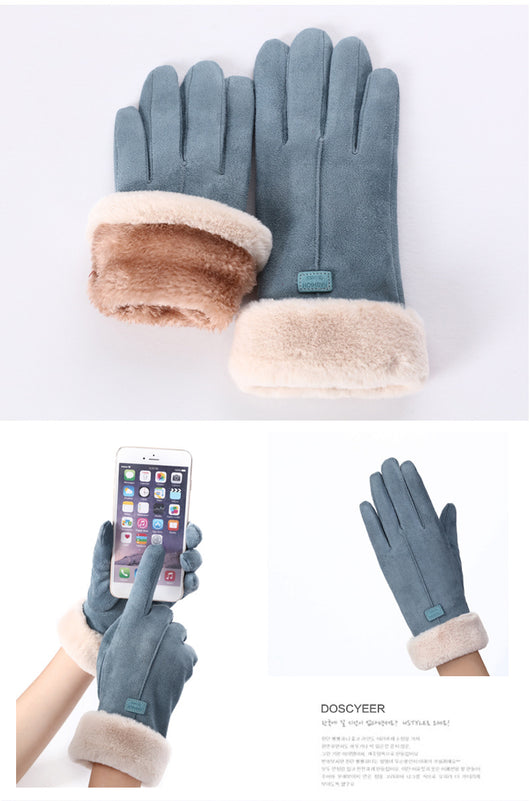 Guantes Térmicos Doble Capa con Forro de Terciopelo para Pantalla Táctil - Image 10