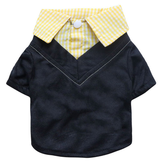 Traje de Gala con Cuello Puntiagudo a Cuadros para Perros - Image 7